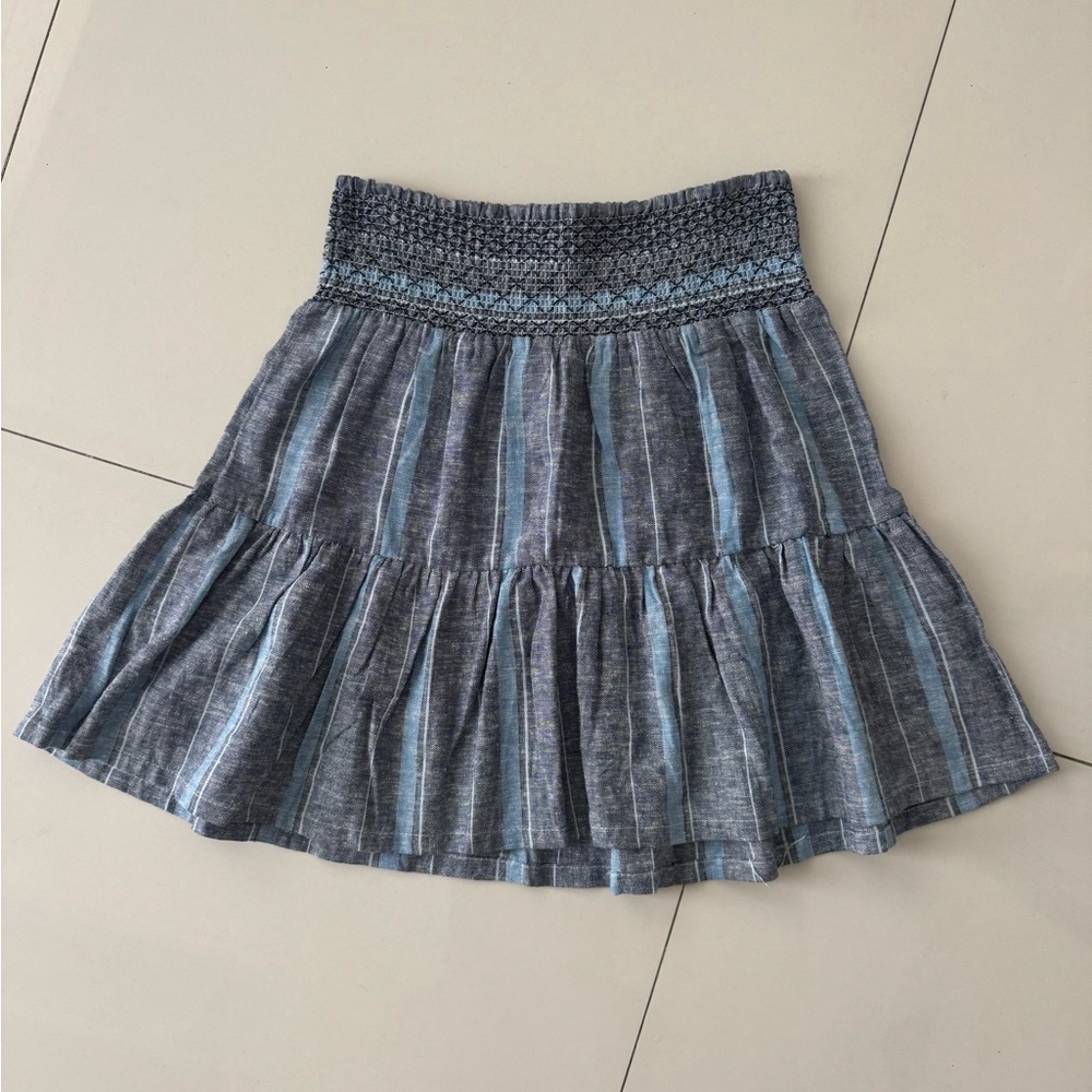 Blue Striped Women's Skirt
